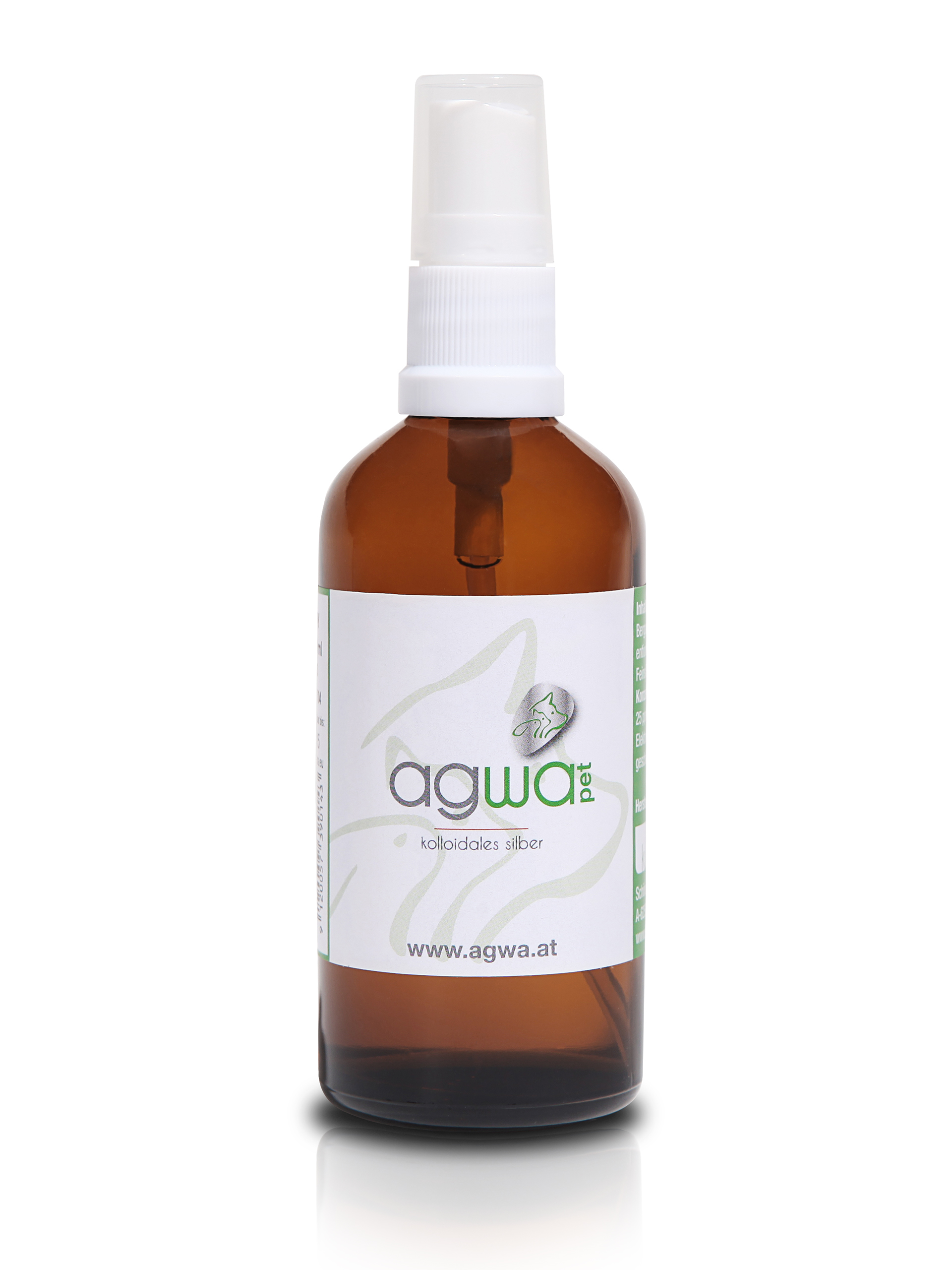 Braunglasflasche mit Sprayaufsatz