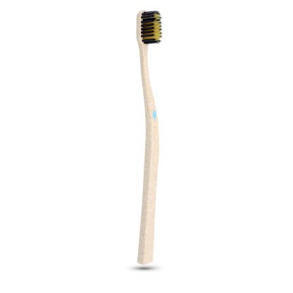 novacare MundHolz Gold Zahnbürste blau